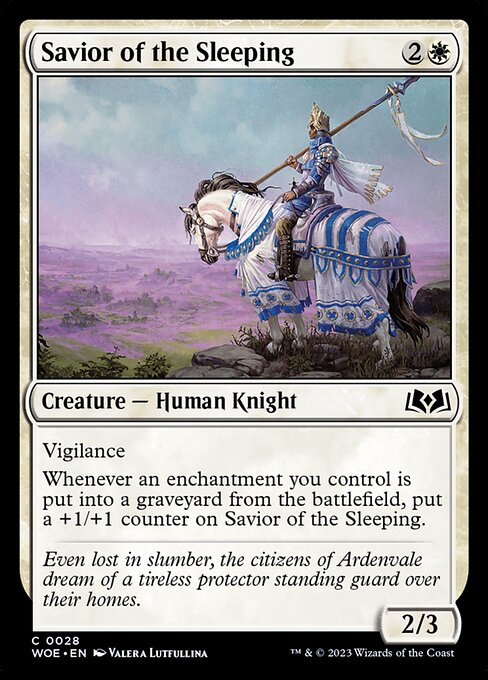MTG Savior of the Sleeping WOE 028 Regular Nonfoil