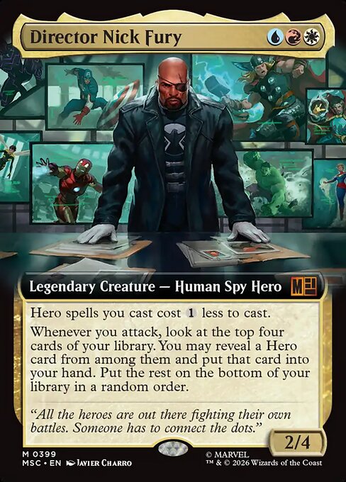 MTG Director Nick Fury MSC 399 Extended Art Nonfoil