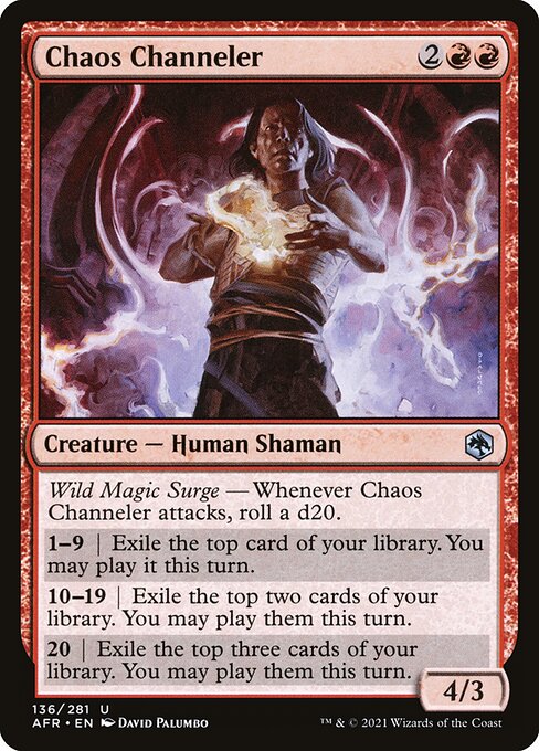 MTG Chaos Channeler AFR 136 Regular Nonfoil