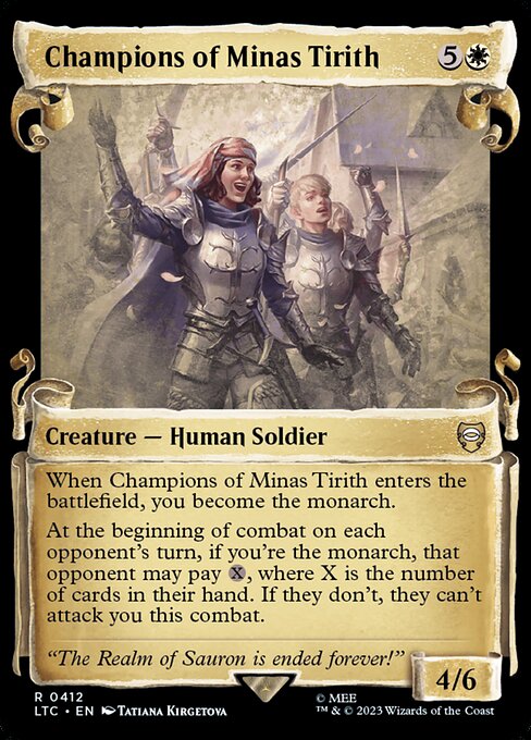 MTG Champions of Minas Tirith LTC 412 Alternate Art Foil