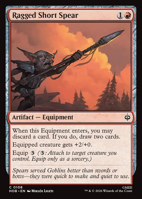 MTG Ragged Short Spear HOB 108 Regular Foil