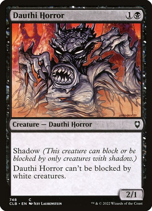 MTG Dauthi Horror CLB 748 Commander Deck Nonfoil