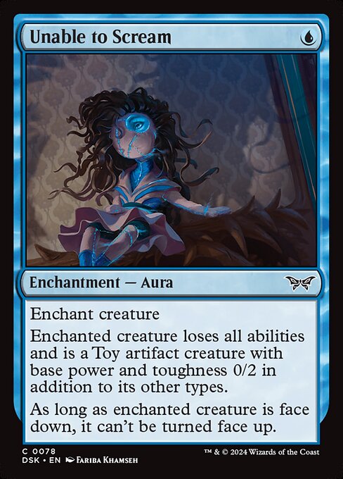 MTG Unable to Scream DSK 078 Regular Nonfoil