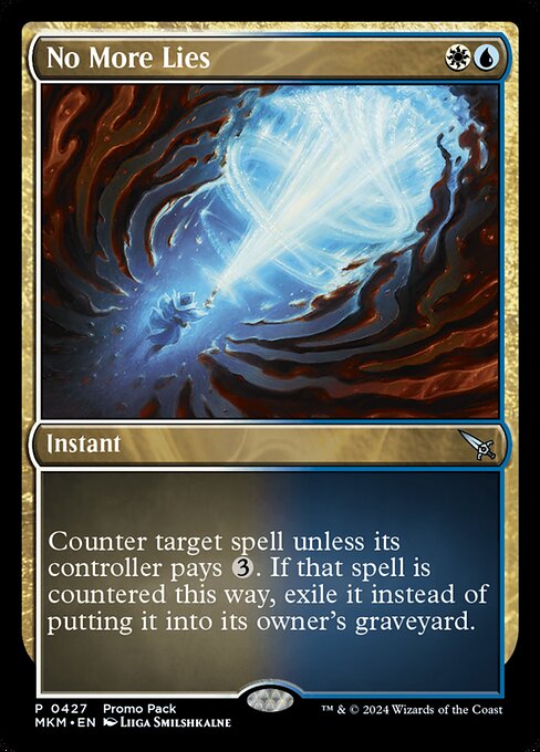 MTG No More Lies MKM 427 Promo Pack Nonfoil
