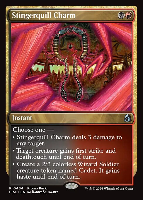 MTG Stingerquill Charm FRA 434 Promo Pack Nonfoil front