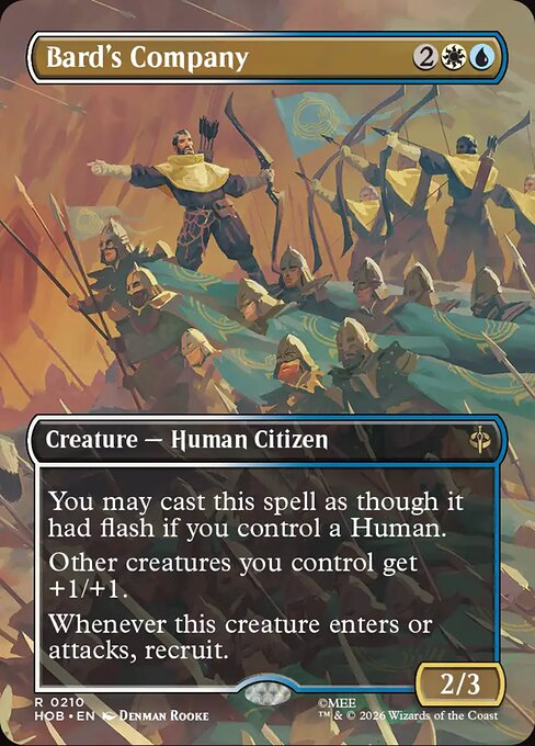 MTG Bard's Company HOB 210 Alternate Art Nonfoil