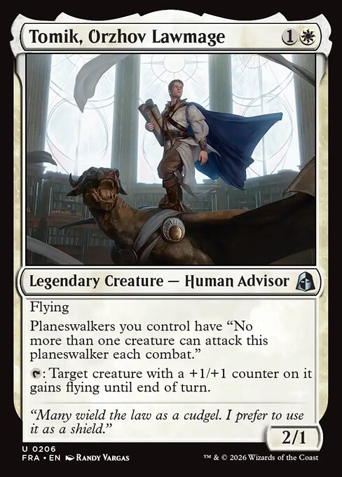 MTG Tomik, Orzhov Lawmage FRA 206 Standard Nonfoil front