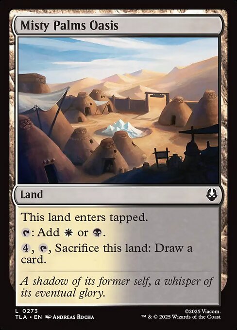 MTG Misty Palms Oasis TLA 273 Regular Nonfoil