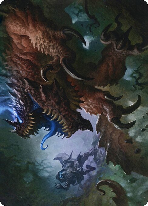 MTG Underdark Basilisk AAFR 009 Art Card