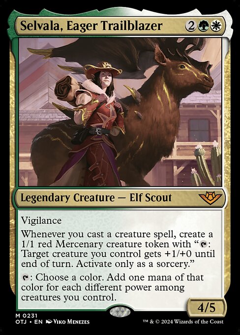 MTG Selvala, Eager Trailblazer OTJ 231 Regular Foil