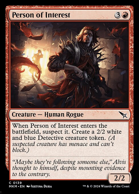 MTG Person of Interest MKM 139 Regular Foil