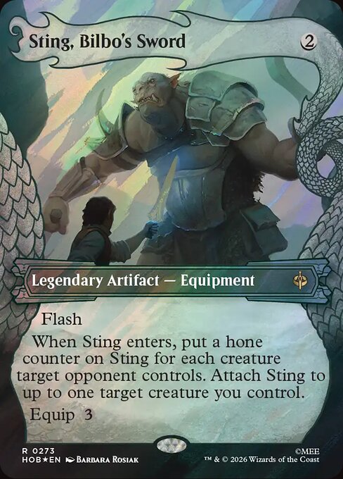 MTG Sting, Bilbo's Sword HOB 273 Alternate Art Nonfoil