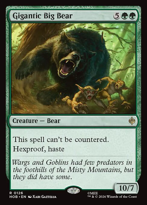 MTG Gigantic Big Bear HOB 126 Regular Nonfoil