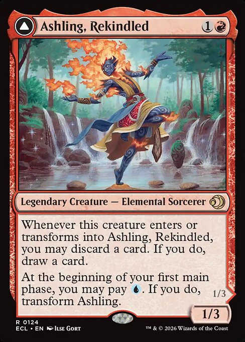 MTG Ashling, Rekindled // Ashling, Rimebound ECL 124 Regular Nonfoil