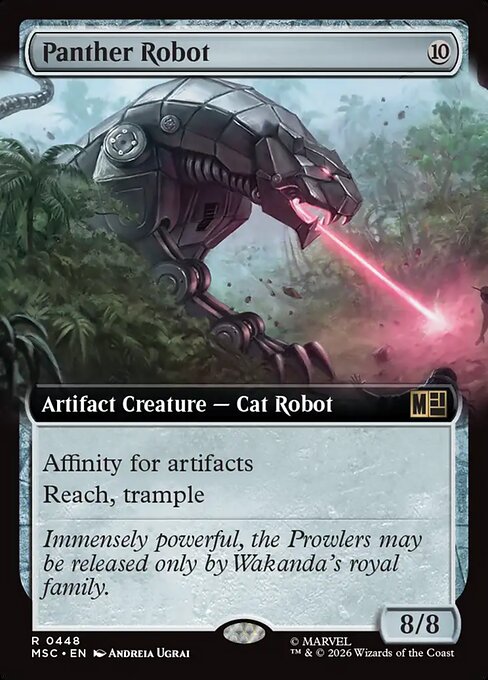 MTG Panther Robot MSC 448 Extended Art Nonfoil