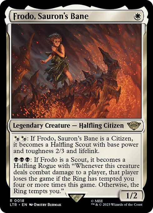 MTG Frodo, Sauron's Bane LTR 018 Regular Foil