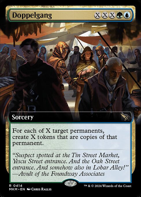 MTG Doppelgang MKM 414 Extended Art Foil