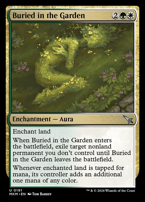 MTG Buried in the Garden MKM 191 Regular Nonfoil