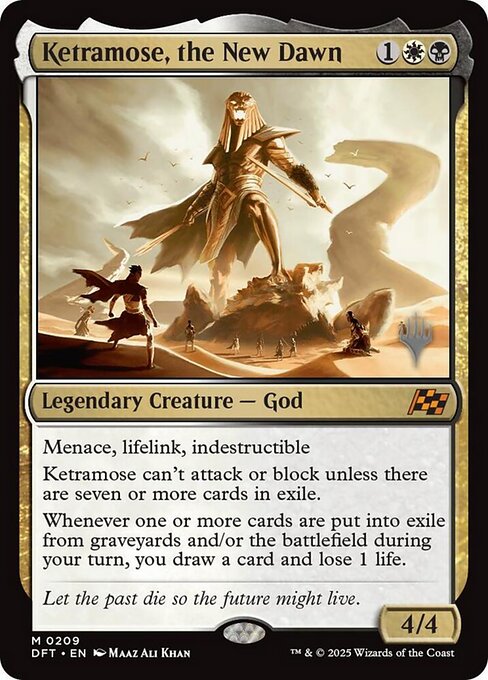 MTG Ketramose, the New Dawn PDFT 209p Promo Pack Nonfoil