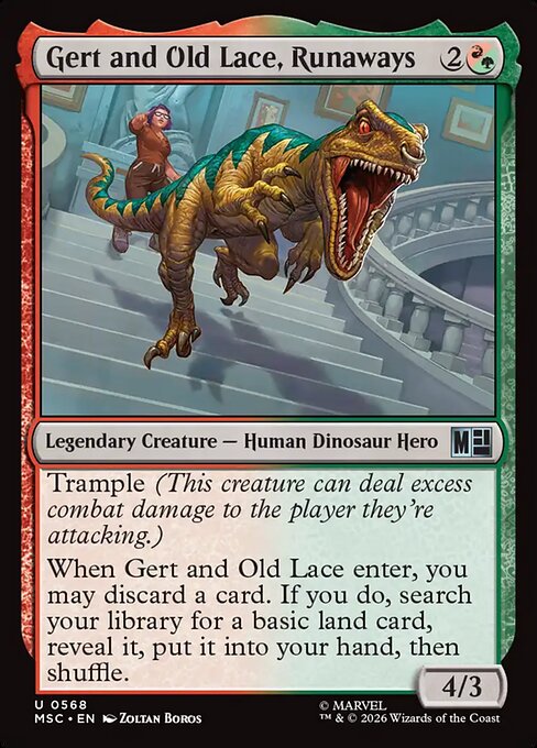 MTG Gert and Old Lace, Runaways MSC 568 Regular Nonfoil