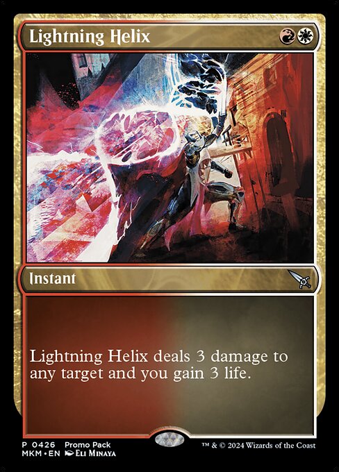 MTG Lightning Helix MKM 426 Promo Pack Foil