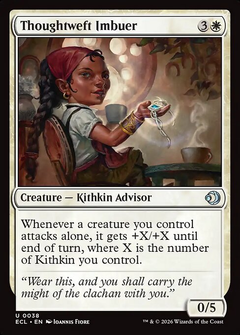 MTG Thoughtweft Imbuer ECL 038 Regular Nonfoil