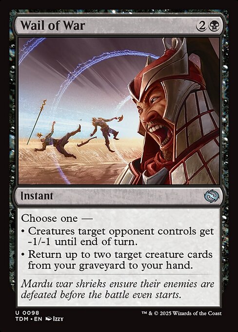 MTG Wail of War TDM 098 Regular Nonfoil