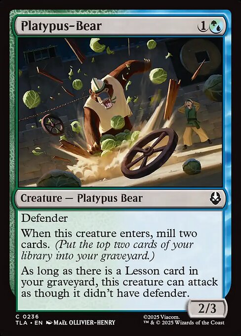 MTG Platypus-Bear TLA 236 Regular Nonfoil