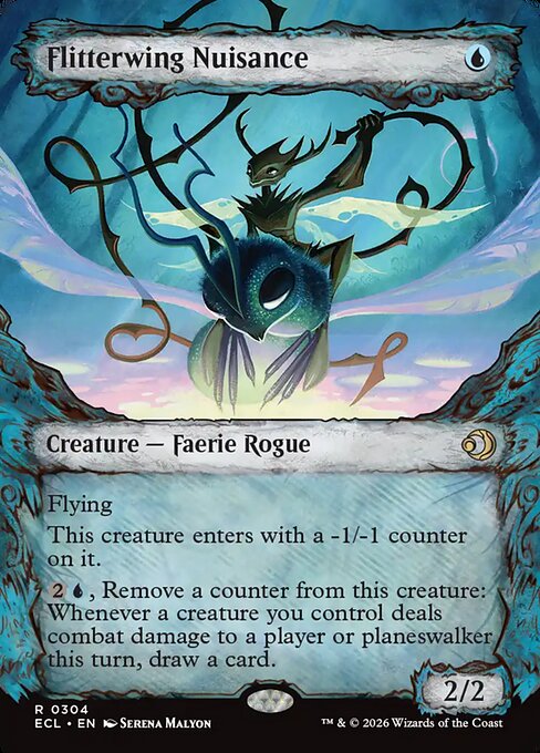 MTG Flitterwing Nuisance ECL 304 Borderless Nonfoil