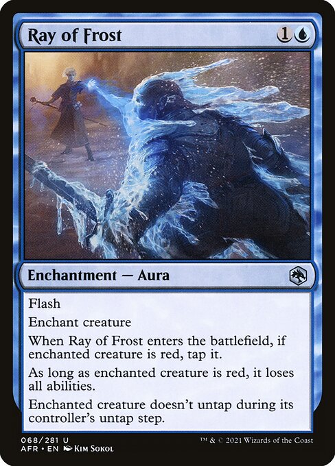 MTG Ray of Frost AFR 068 Regular Foil
