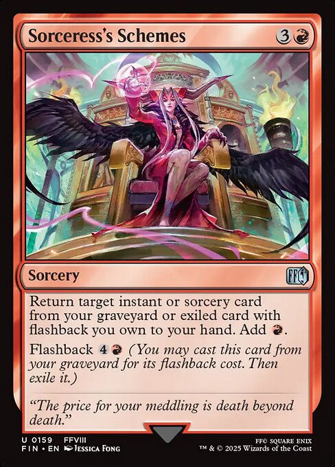 MTG Sorceress's Schemes FIN 159 Regular Foil