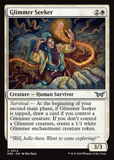 MTG Glimmer Seeker DSK 014 Regular Foil