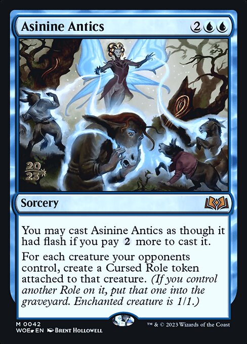 MTG Asinine Antics PWOE 042s Prerelease Foil