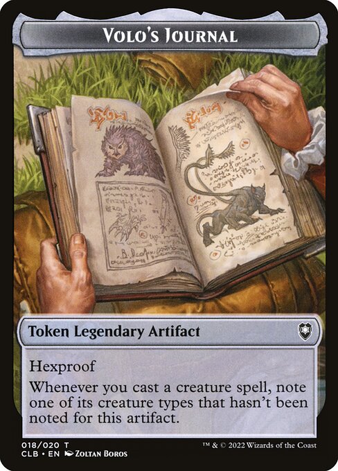 MTG Volo's Journal Token CLB 018 Token Foil