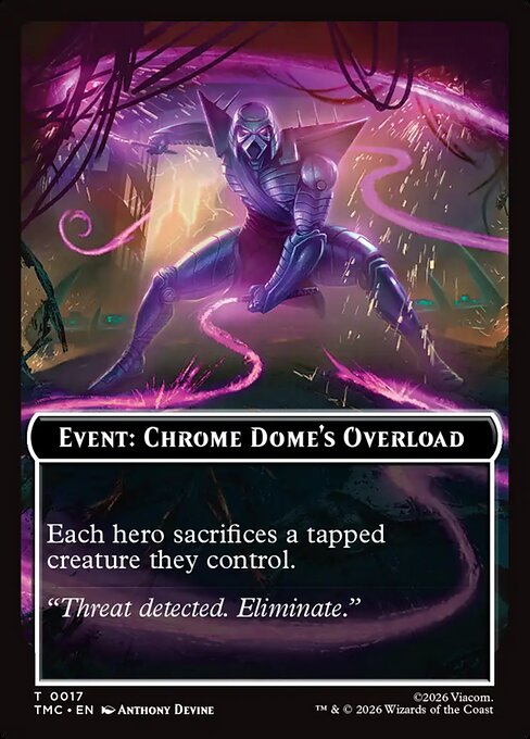 MTG Event: Chrome Dome's Overload Token TMC 017 Token Nonfoil