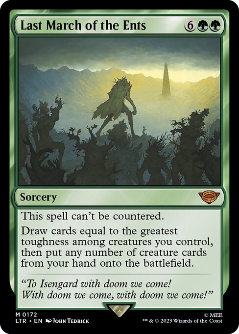 MTG Last March of the Ents LTR 172 Regular Foil