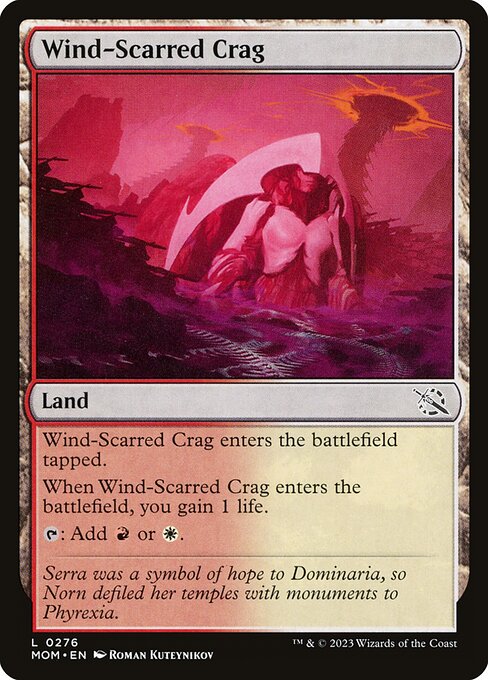MTG Wind-Scarred Crag MOM 276 Regular Foil