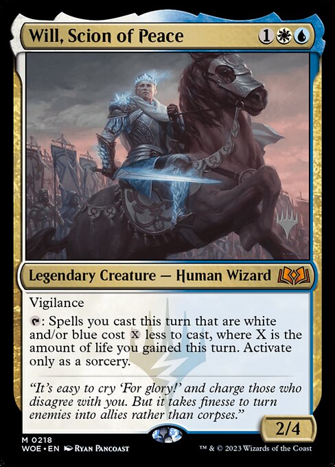 MTG Will, Scion of Peace PWOE 218p Promo Pack Nonfoil