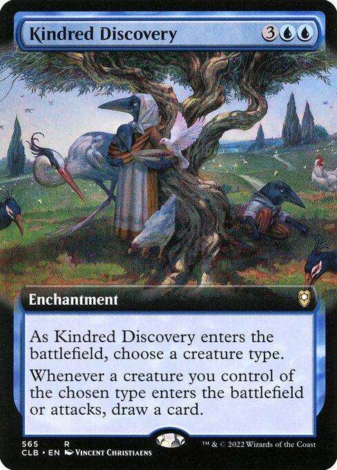 MTG Kindred Discovery CLB 565 Extended Art Foil
