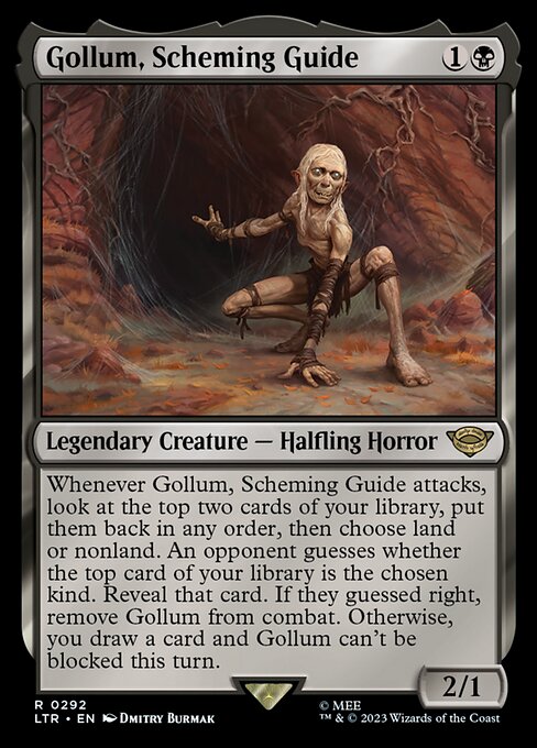 MTG Gollum, Scheming Guide LTR 292 Starter Kit Nonfoil