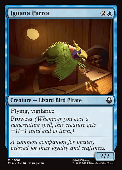 MTG Iguana Parrot TLA 056 Regular Foil
