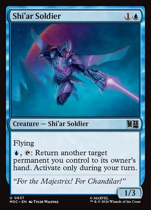 MTG Shi'ar Soldier MSC 637 Regular Foil