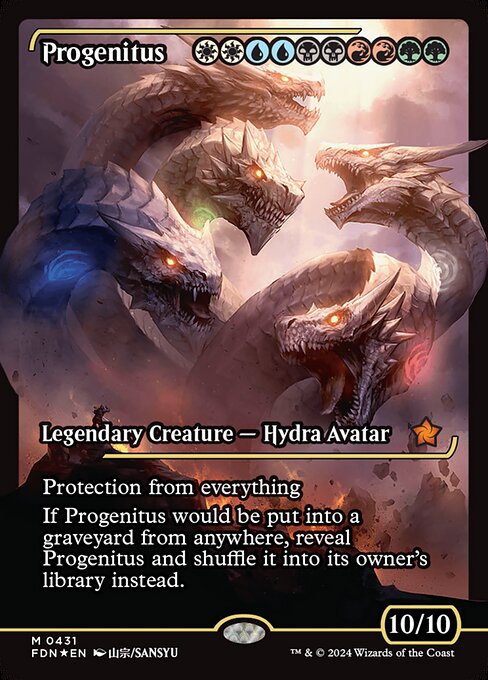 MTG Progenitus FDN 431 Japan Showcase Foil