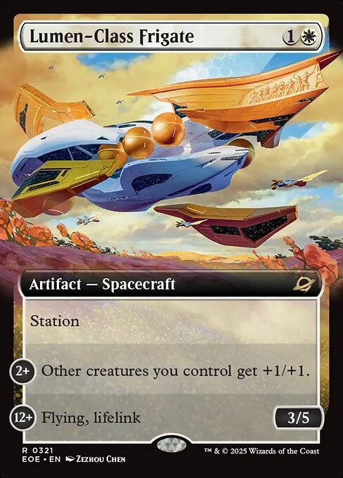 MTG Lumen-Class Frigate EOE 321 Extended Art Nonfoil