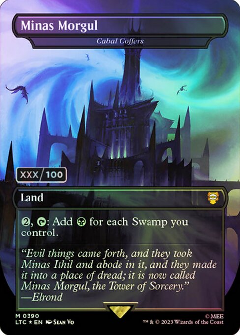 MTG Cabal Coffers LTC 390z Showcase Ring Foil