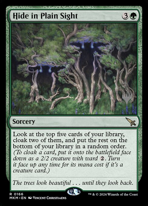 MTG Hide in Plain Sight PMKM 166p Promo Pack Foil