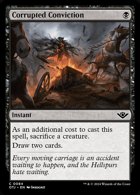 MTG Corrupted Conviction OTJ 084 Regular Foil