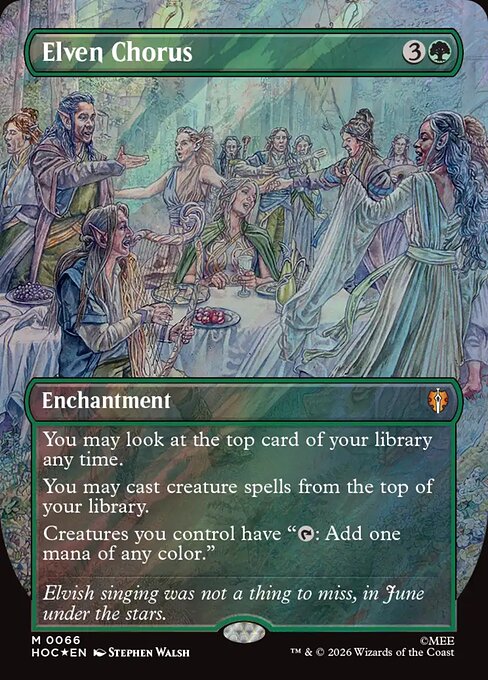MTG Elven Chorus HOC 066 Regular Nonfoil