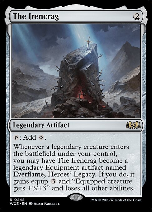 MTG The Irencrag WOE 248 Regular Foil