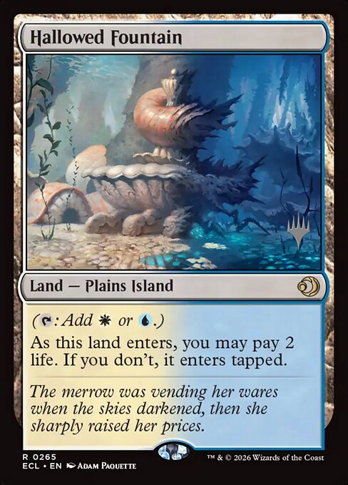 MTG Hallowed Fountain PECL 265p Promo Pack Foil